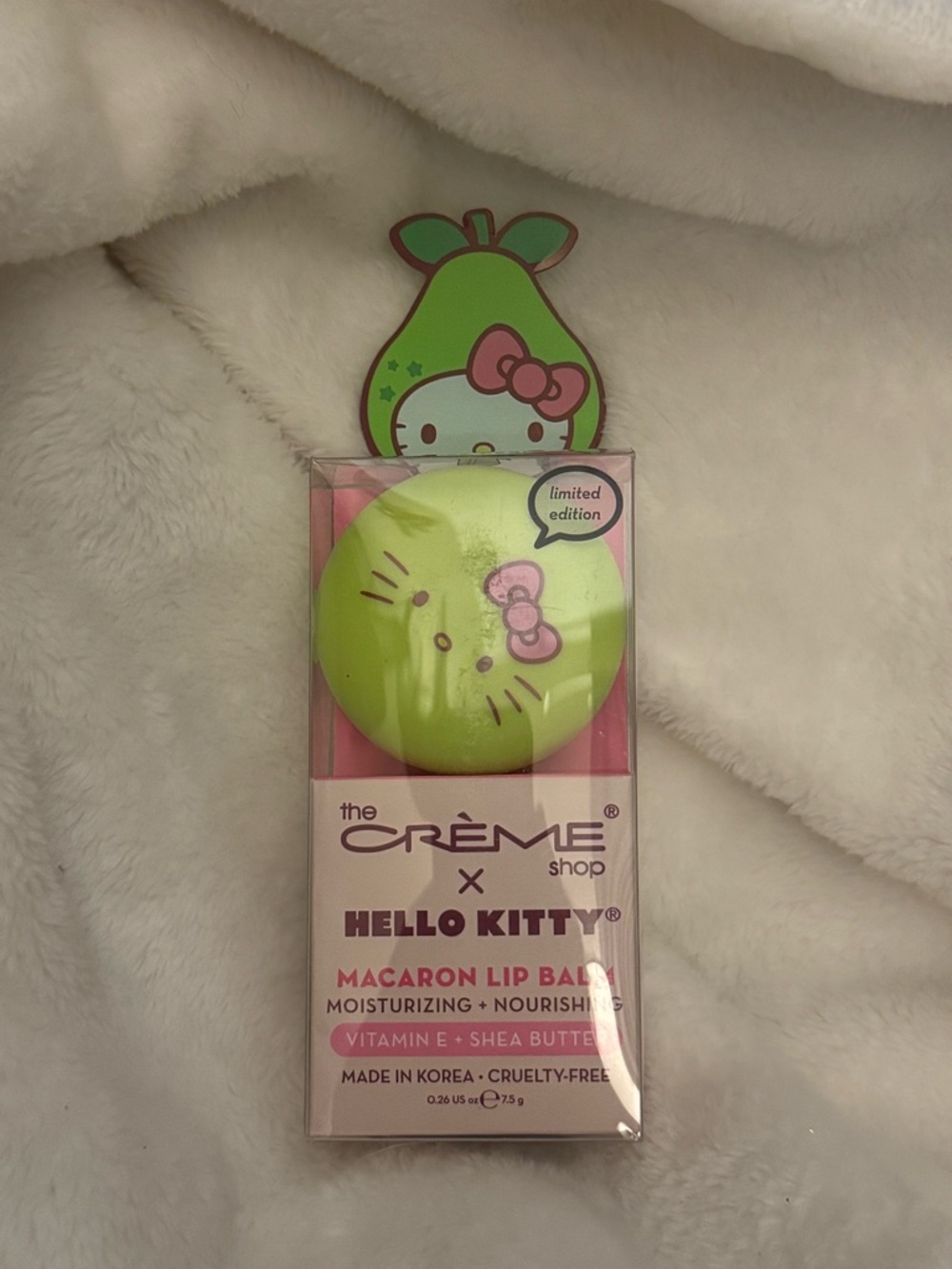 The Crème Shop x Hello Kitty Macaron Lip Balm - Lime Green‎